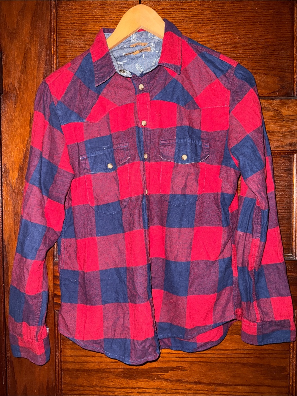 Small Jachs Girlfriend Bea Flannel SnapButton Shirt